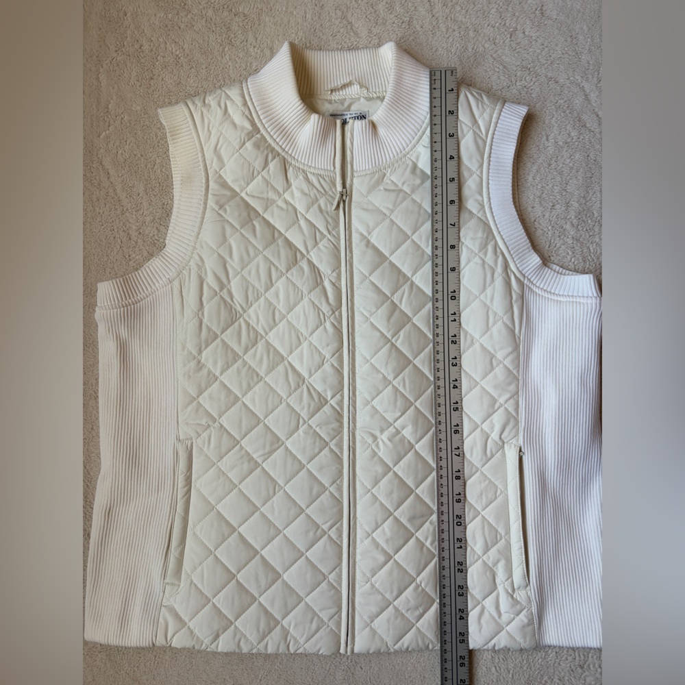 Pendleton Quilted Off White Cream Vest Women Size XL - Picture 7 of 10